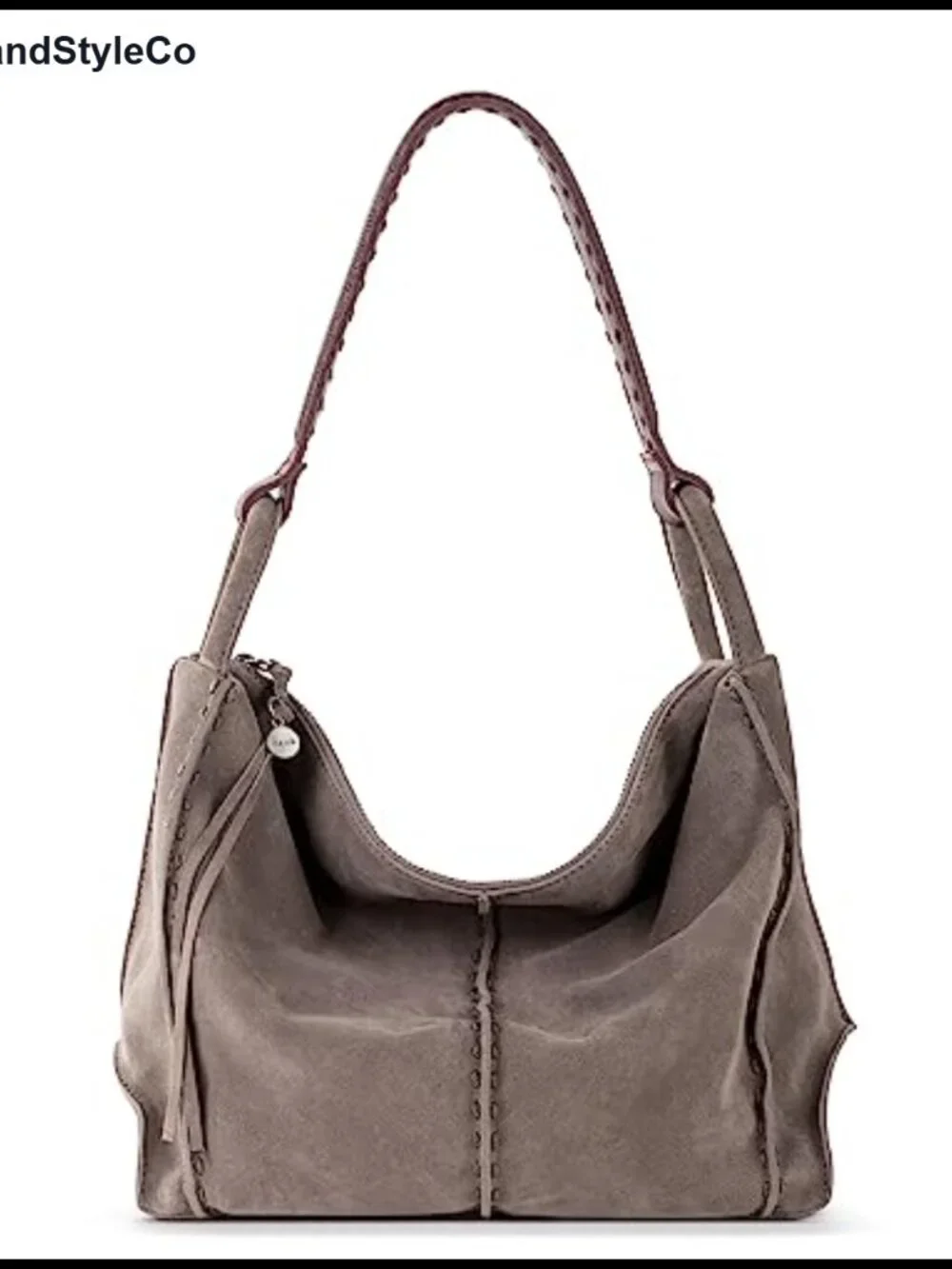 Large Leather Hobo Purse with Zipper Pocket for Everyday & Travel